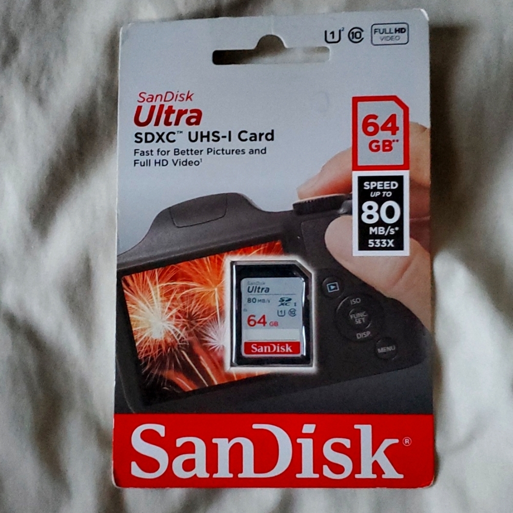 SanDisk Ultra SDXC UHS-I Card 80x 64Gb Memory Card